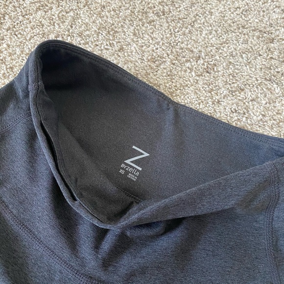 Zella gray black color block Banded athletic workout Leggings size XS - Picture 12 of 15